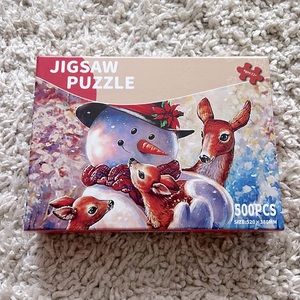 Snowman & Deer 500pcs Puzzle